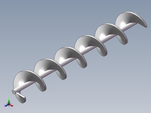 螺旋推进器正等轴测缩略图