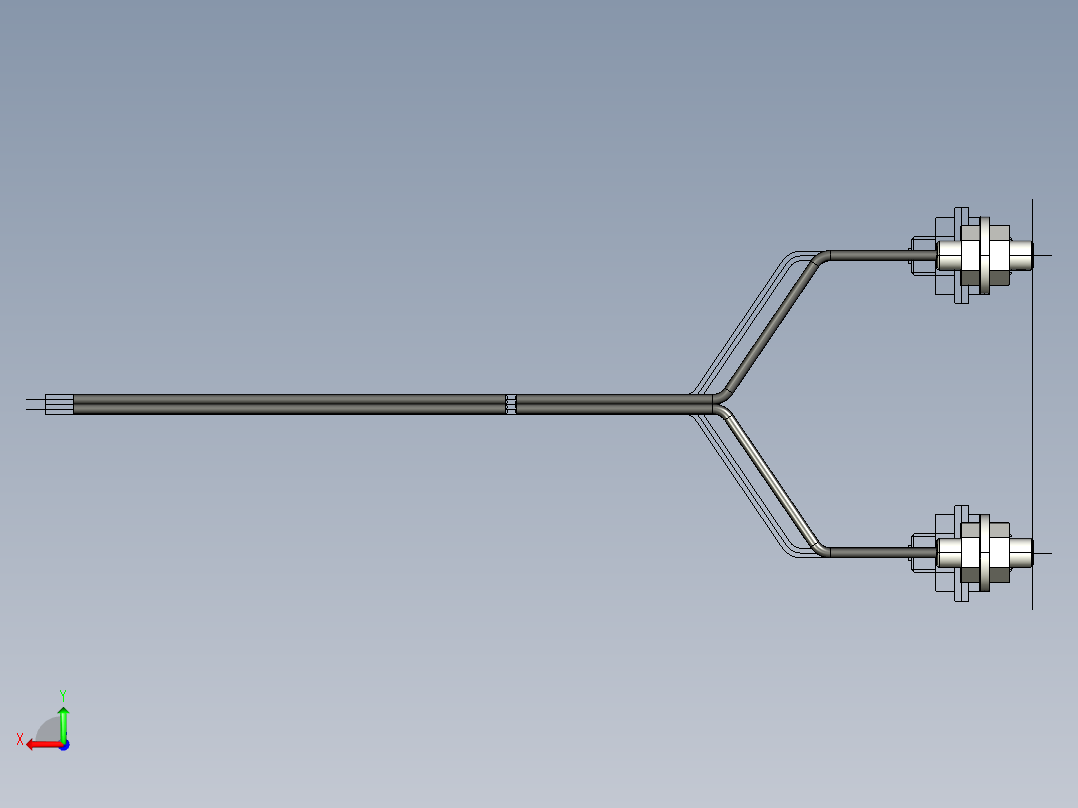 基恩士FU-79U_kc图纸模型后视图