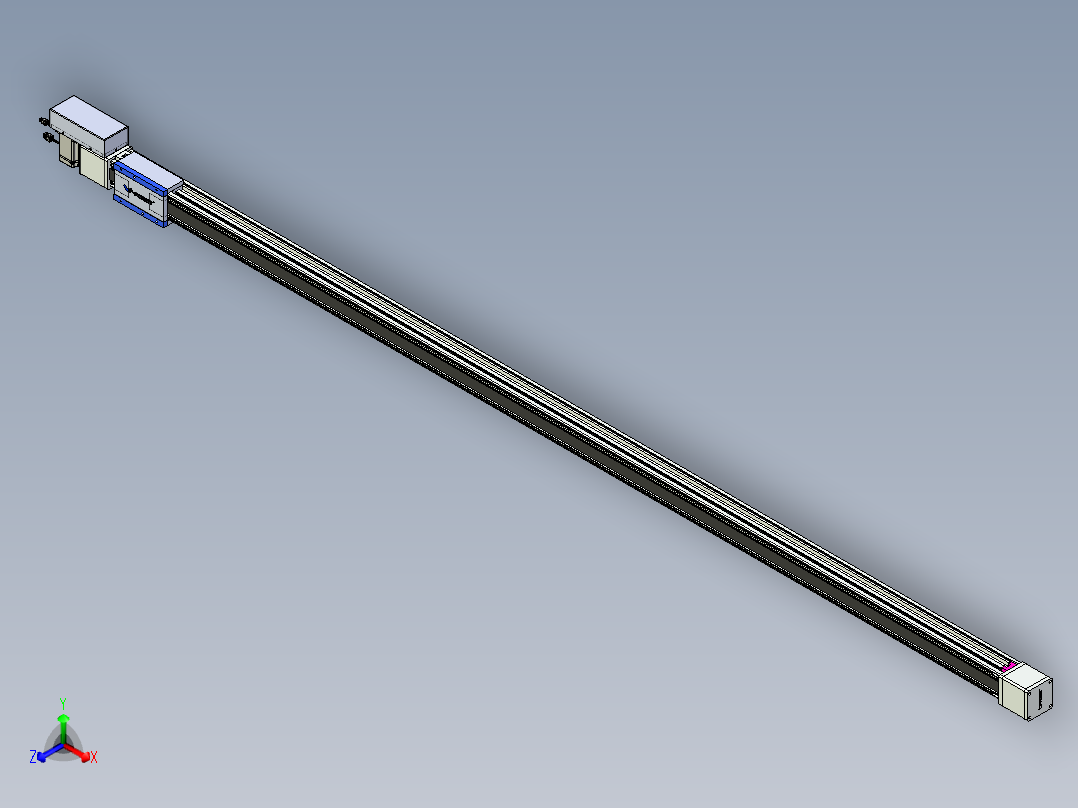 威洛博LB.GB同步带传动--欧规系列GB8-L96-S3000-BR-P75主视图