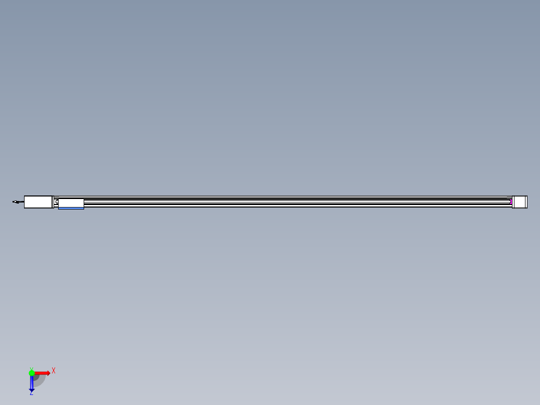 威洛博LB.GB同步带传动--欧规系列GB8-L96-S3000-BR-P75俯视图