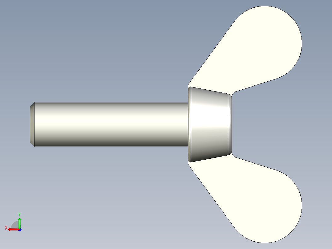 带耳螺钉-DIN_316_Wing_screws_5x0.8x18-15.6-9_26_2.3_13_5.stp后视图