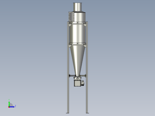 旋风分离器左视缩略图