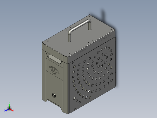 钣金制作带手提高散热机箱