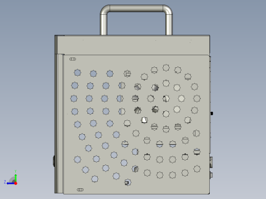 钣金制作带手提高散热机箱右视缩略图