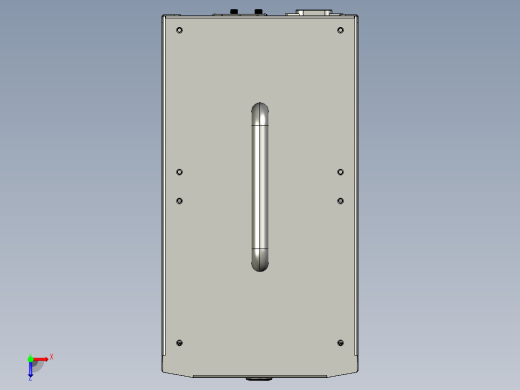钣金制作带手提高散热机箱俯视缩略图