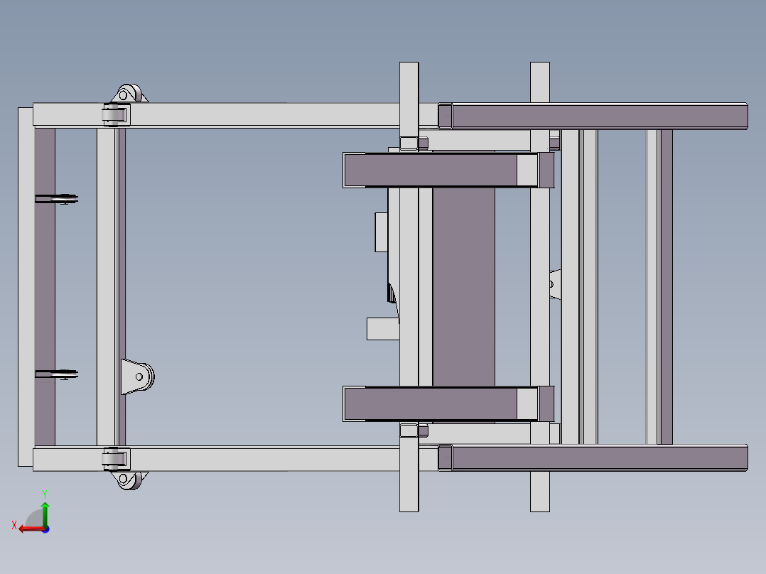电动升降机后视图