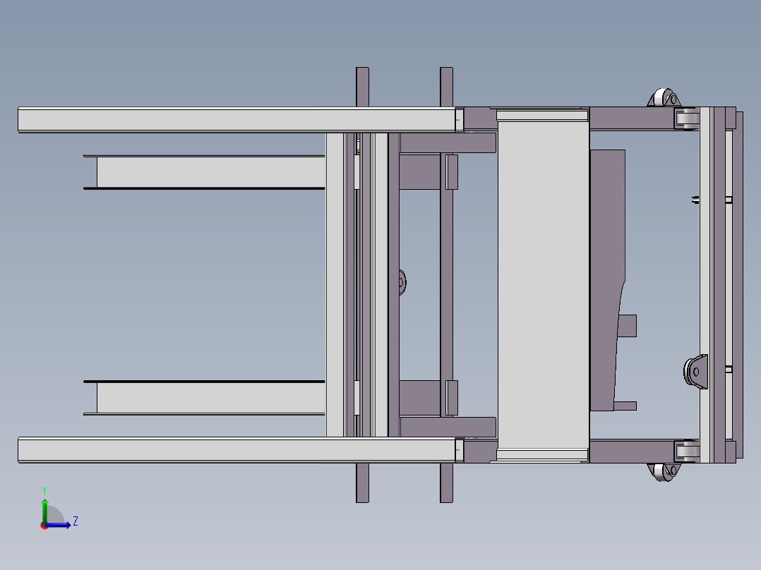电动升降机左视图