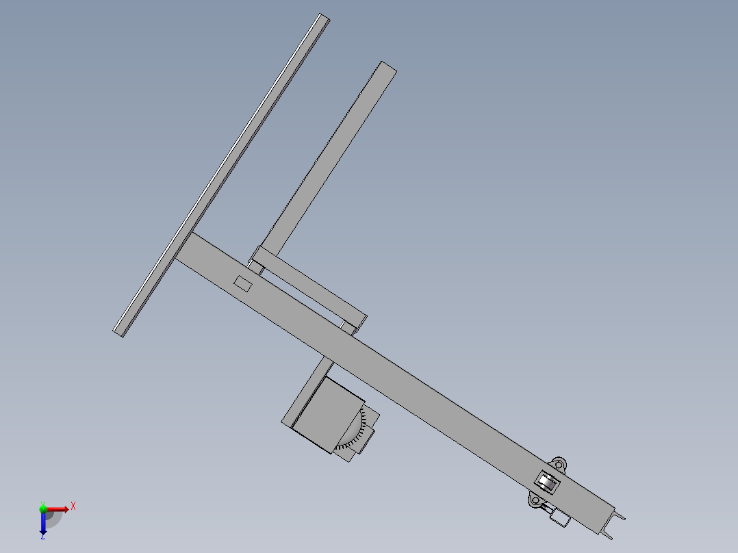 电动升降机俯视图