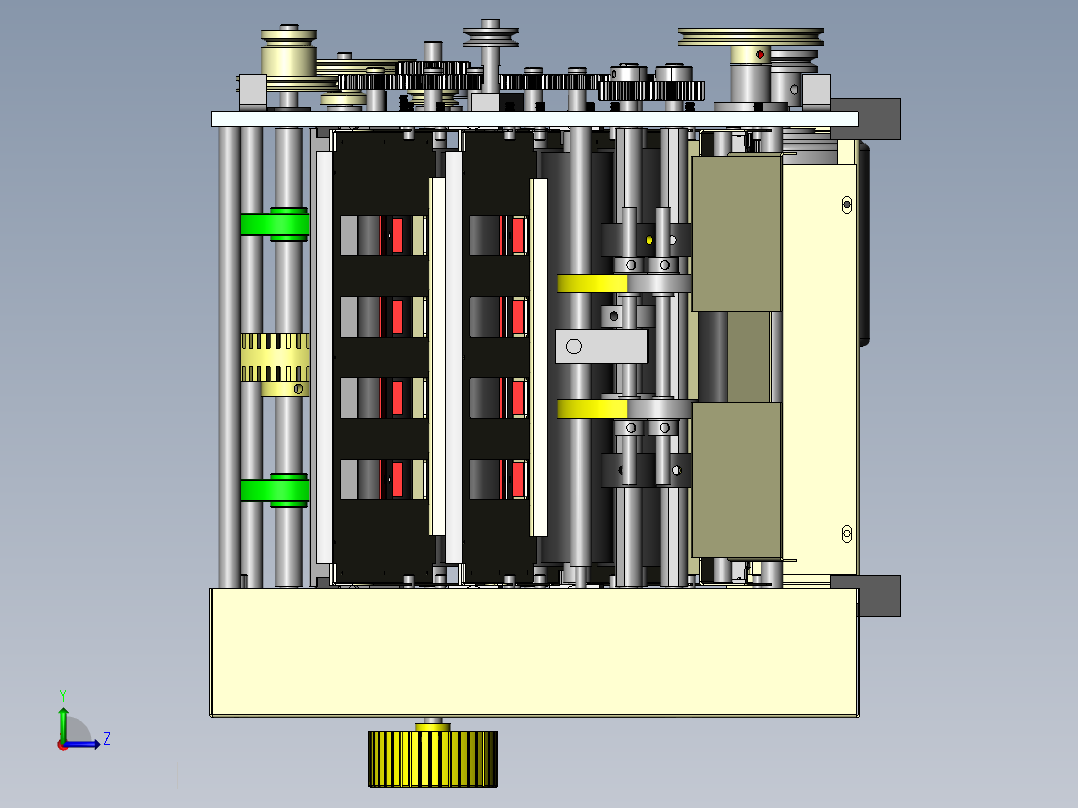 折纸机sw16左视图
