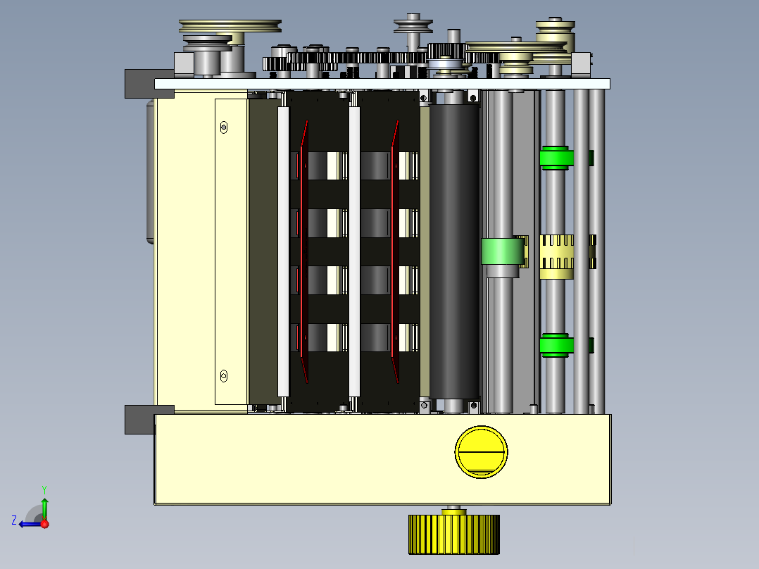 折纸机sw16右视图