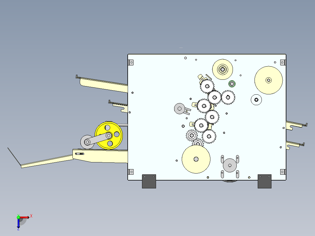 折纸机sw16俯视图
