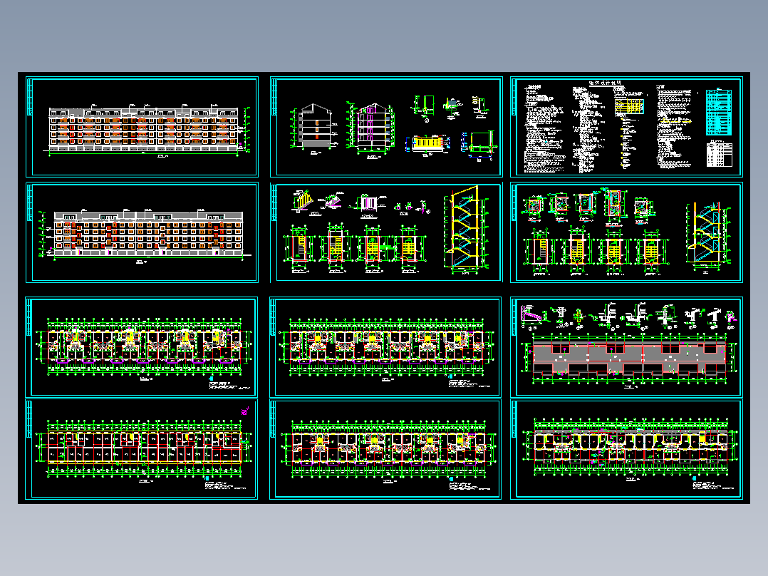 某经典现代住宅楼全套图