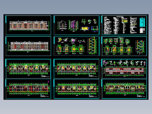 某经典现代住宅楼全套图