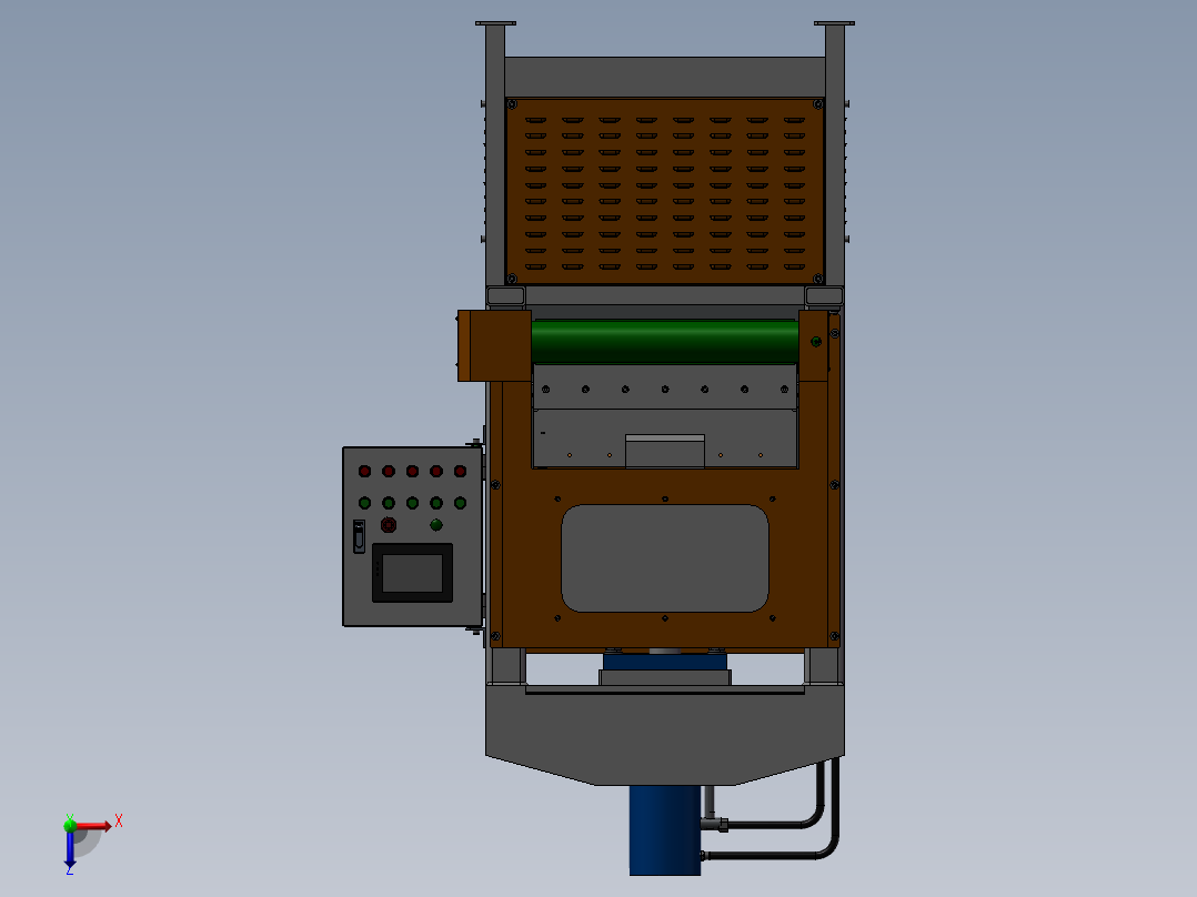 自动切胶机sw21俯视图