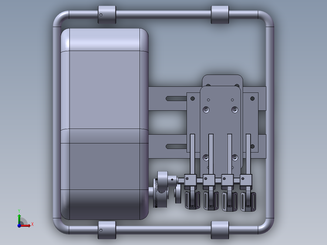 离合器模型前视图