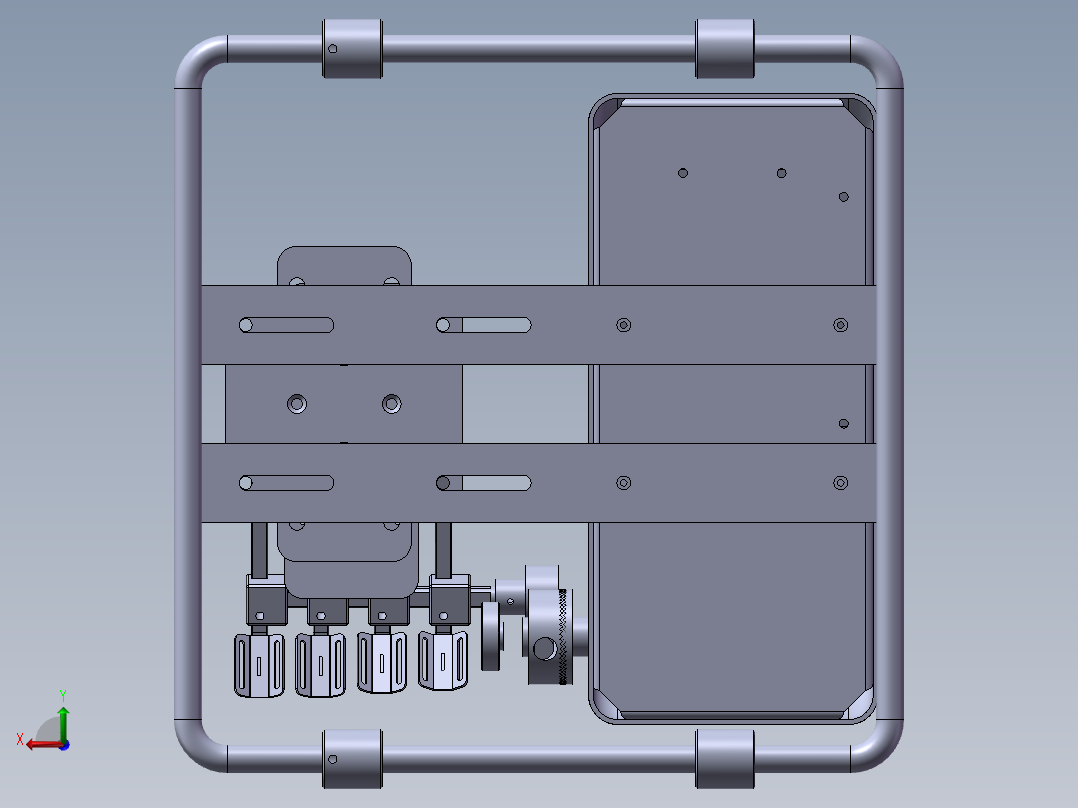 离合器模型后视图