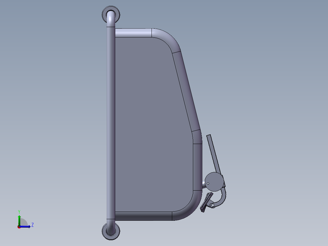 离合器模型左视图