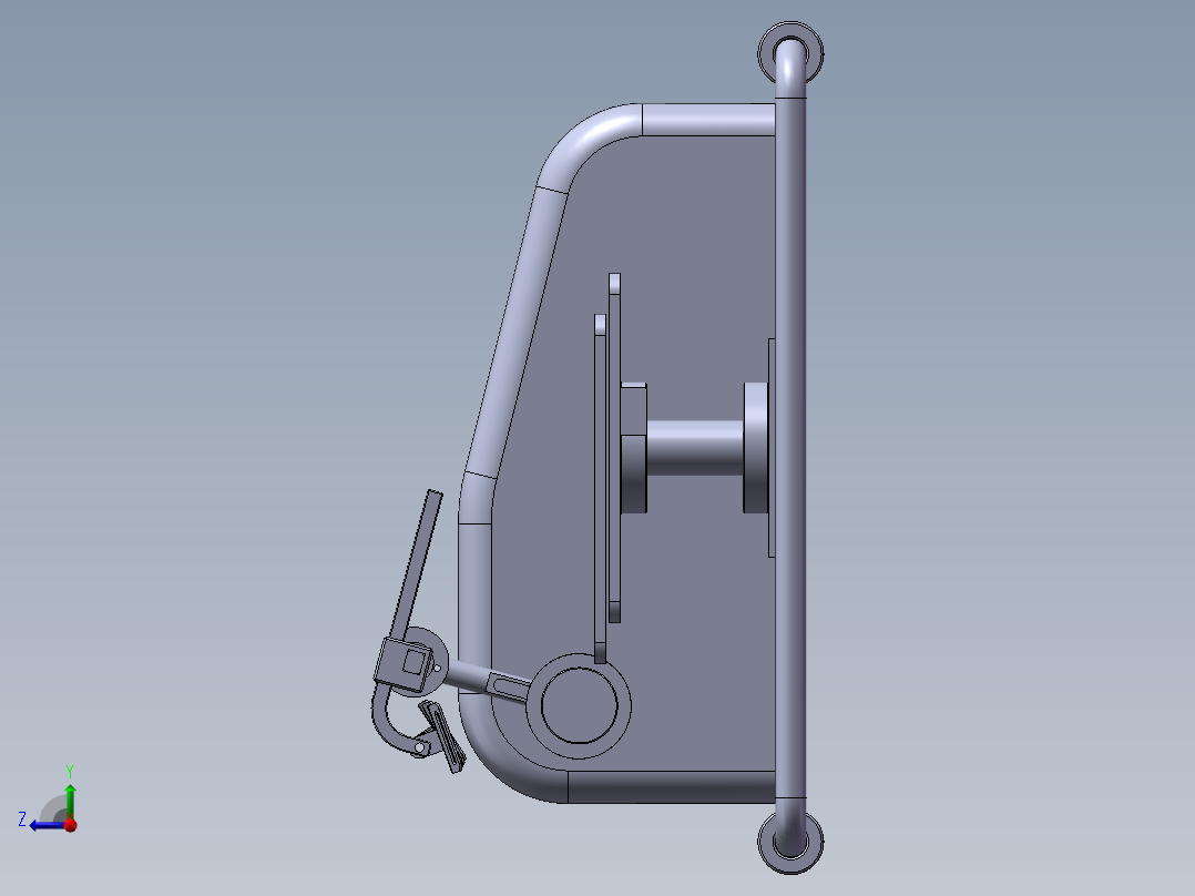 离合器模型右视图