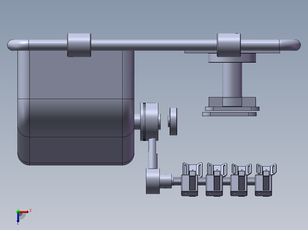 离合器模型俯视图