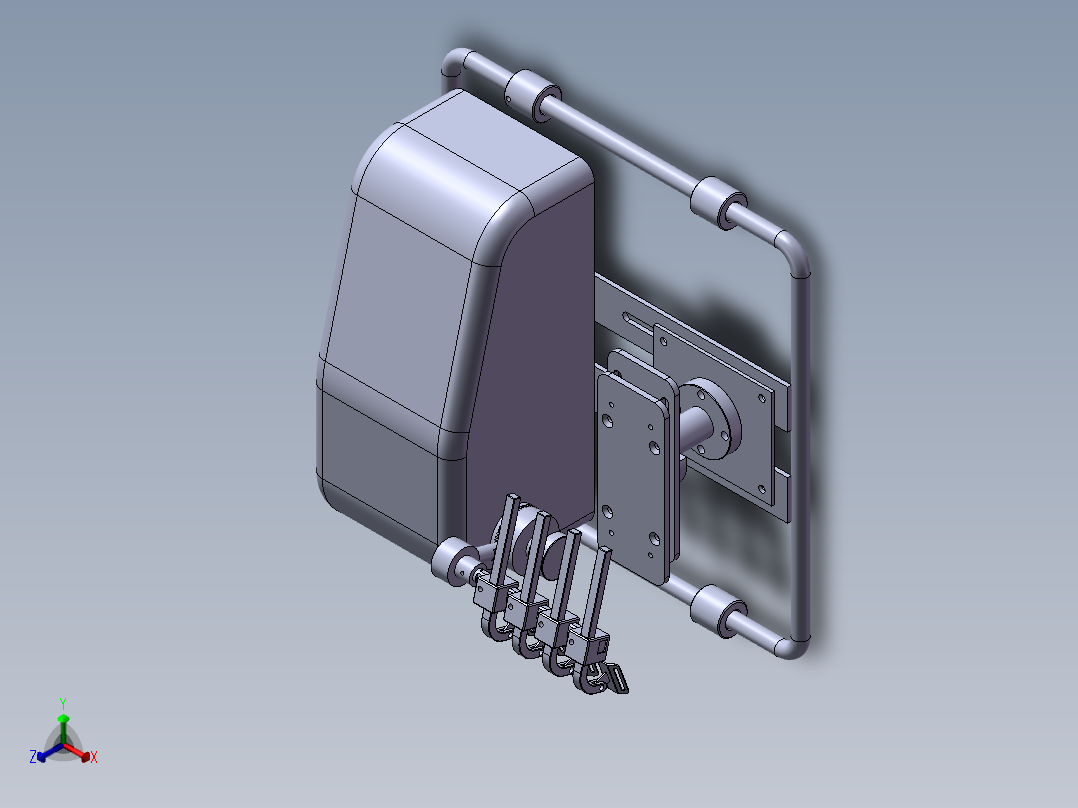 离合器模型正等轴测图
