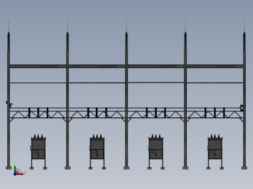 13.8 kV 变电站总装方案前视缩略图
