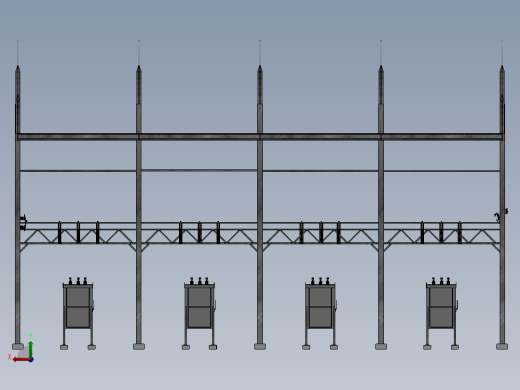 13.8 kV 变电站总装方案后视缩略图