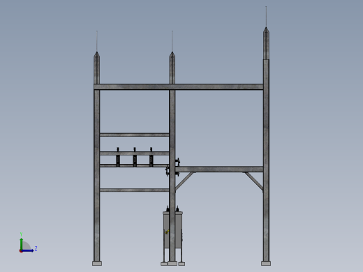 13.8 kV 变电站总装方案左视缩略图