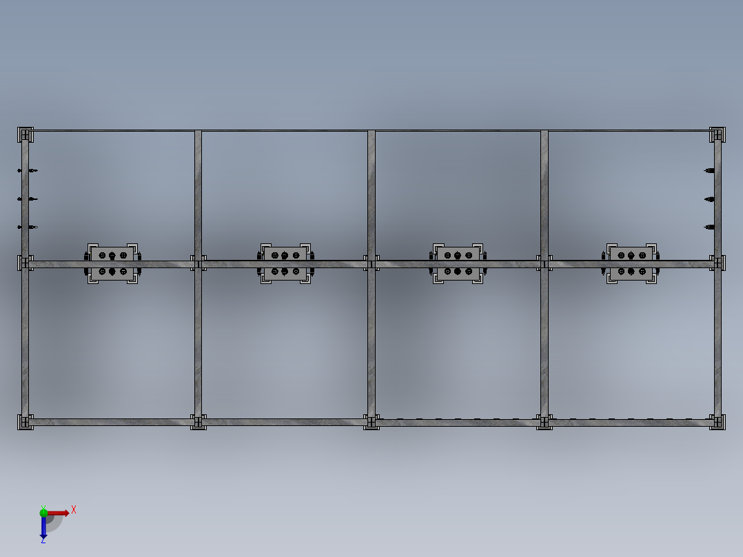 13.8 kV 变电站总装方案俯视图