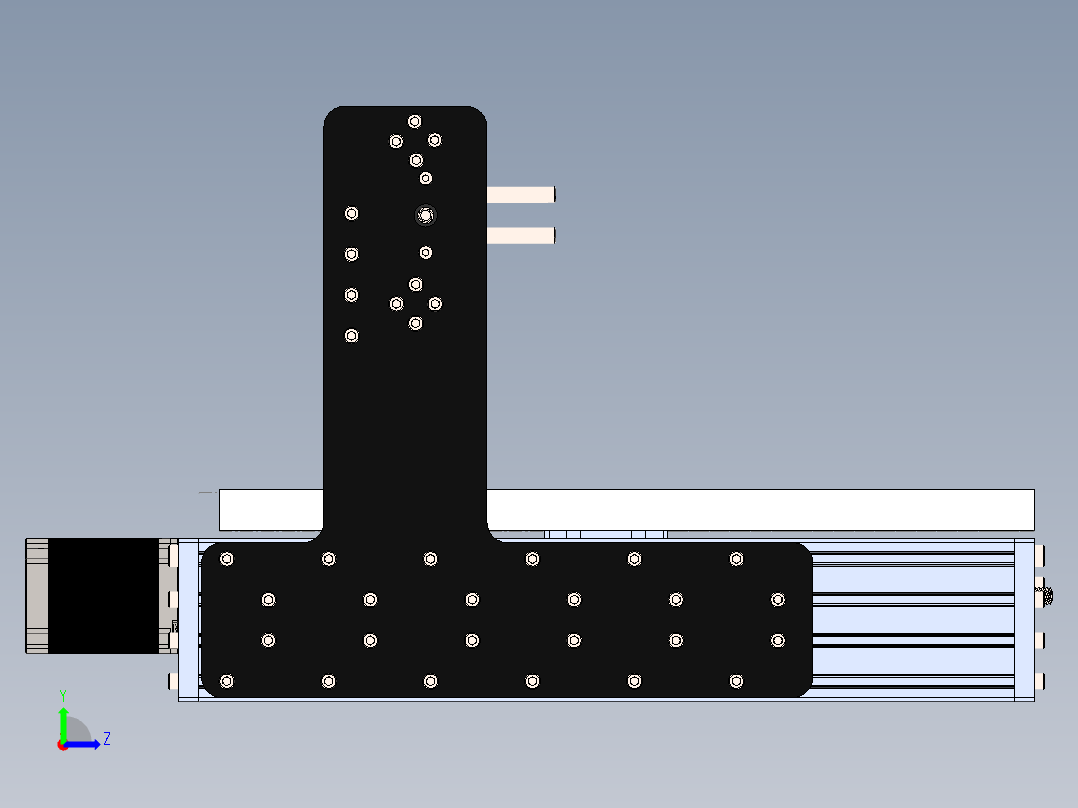 CNC4040v2雕刻机左视图