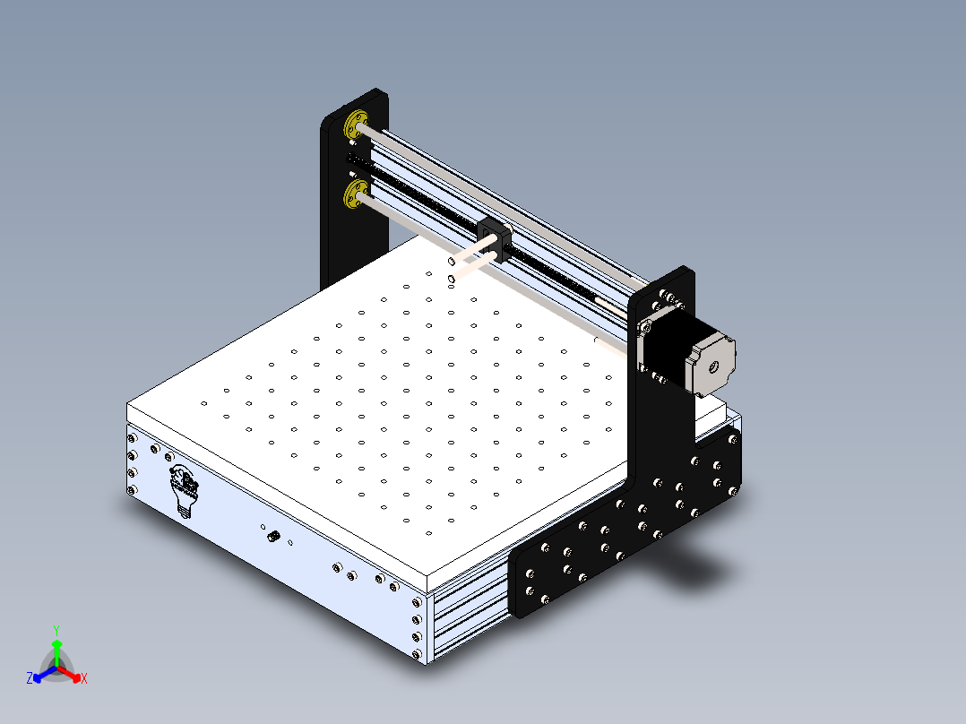 CNC4040v2雕刻机正等轴测图