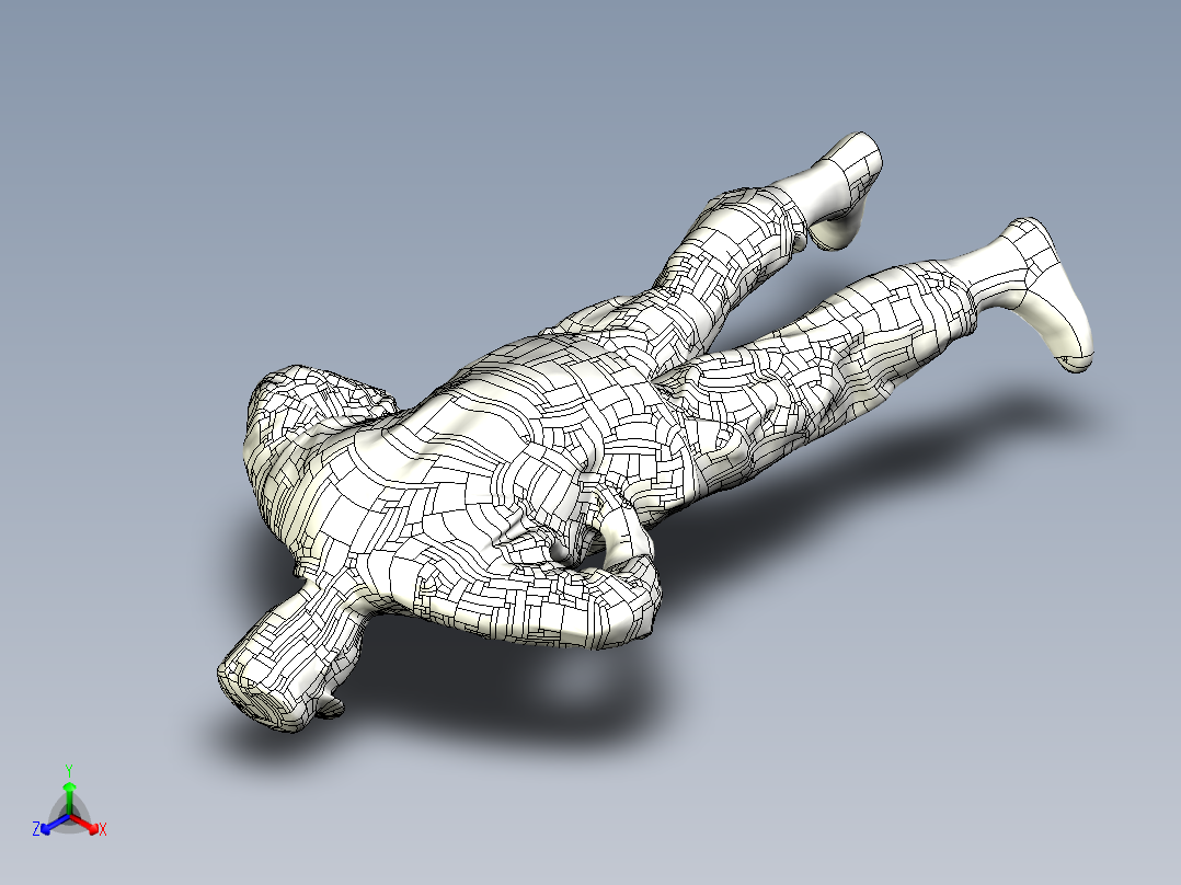 人体模型(109)正等轴测图