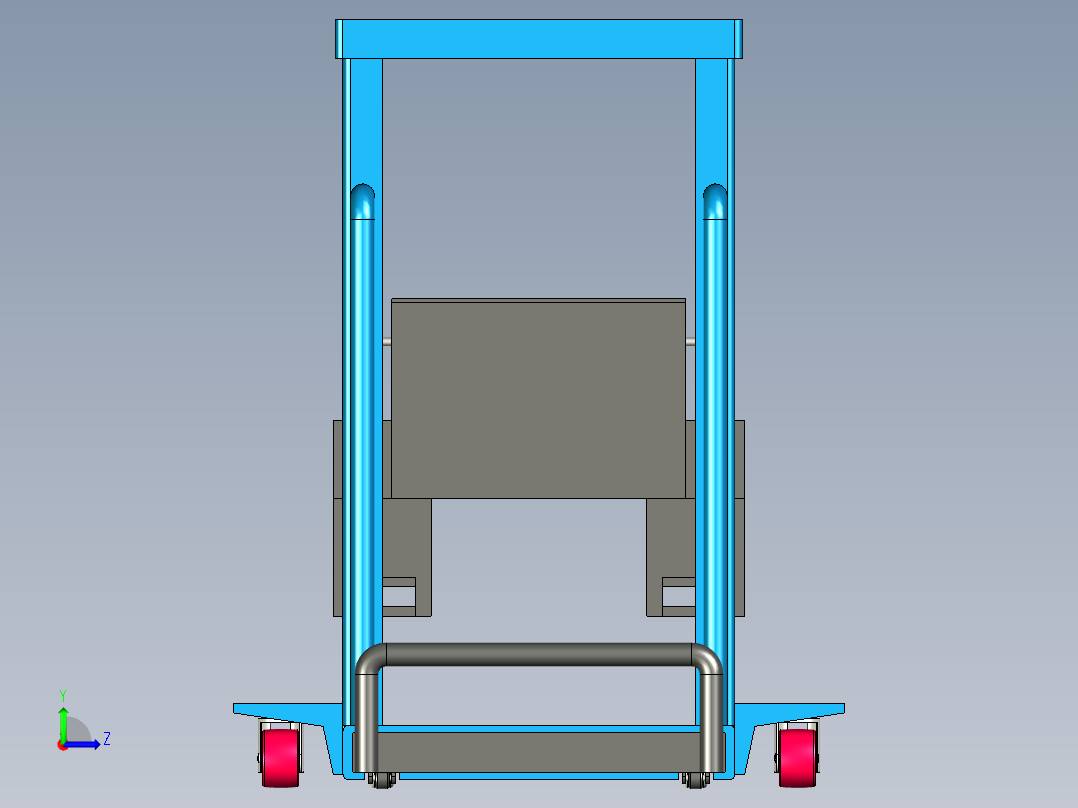 电动随车叉车左视图