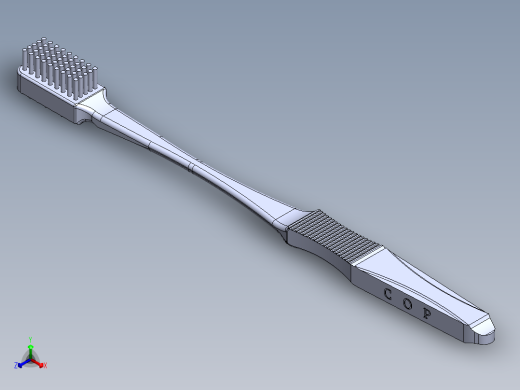 小孩牙刷正等轴测缩略图