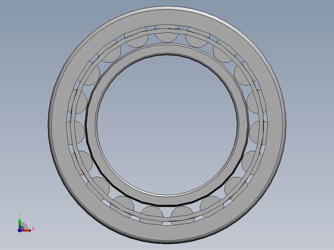 轴承NU_1008_ML_SKF前视图