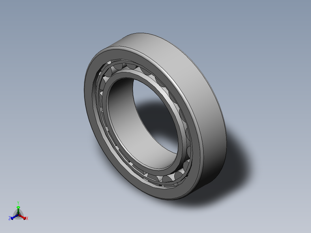 轴承NU_1008_ML_SKF正等轴测图