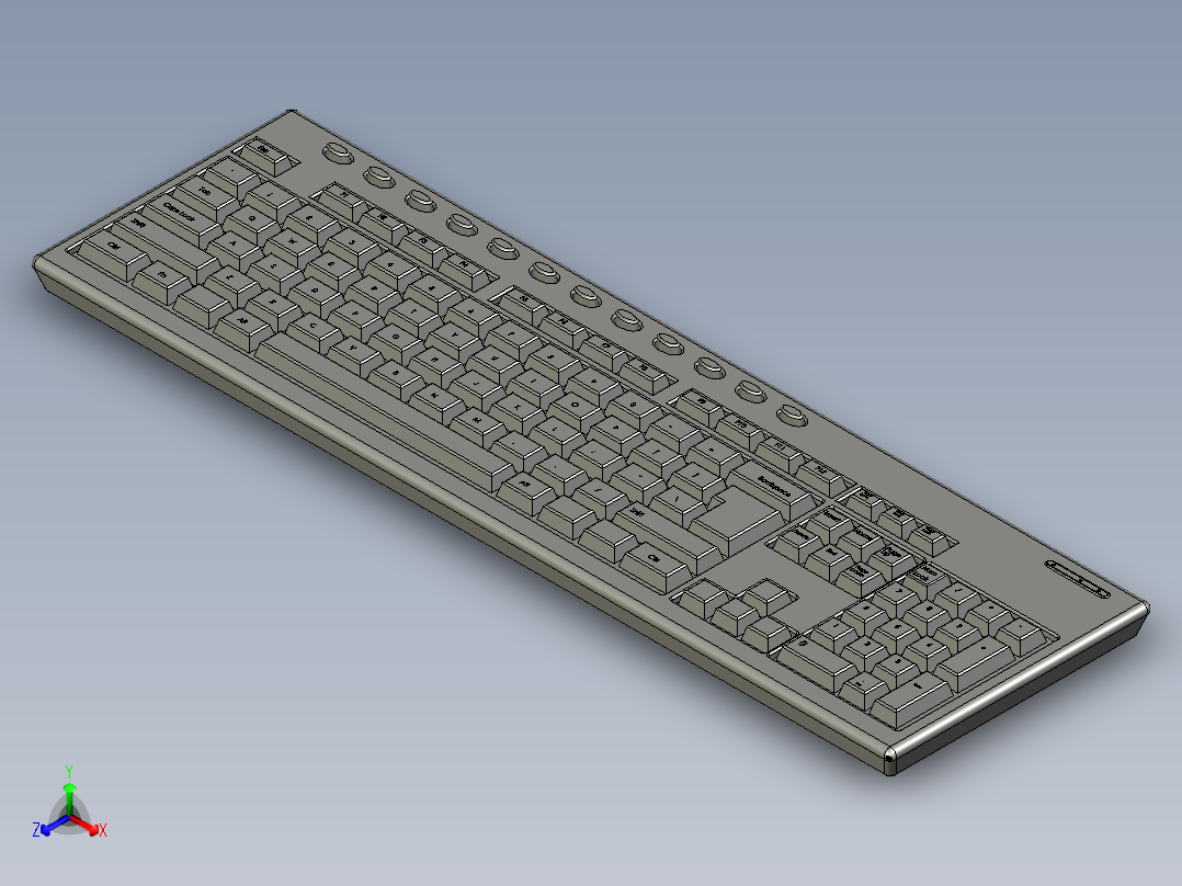 机械键盘设计主视图