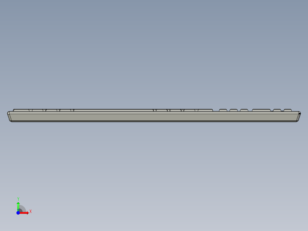 机械键盘设计前视图