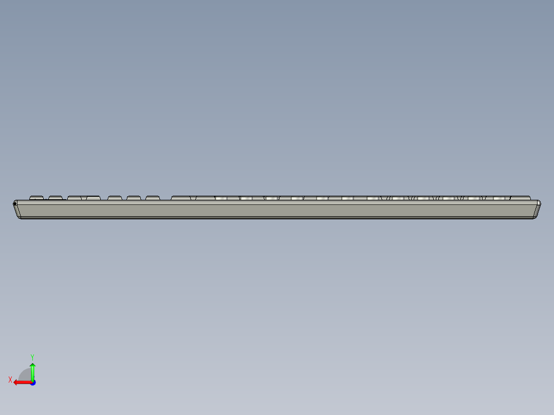 机械键盘设计后视图