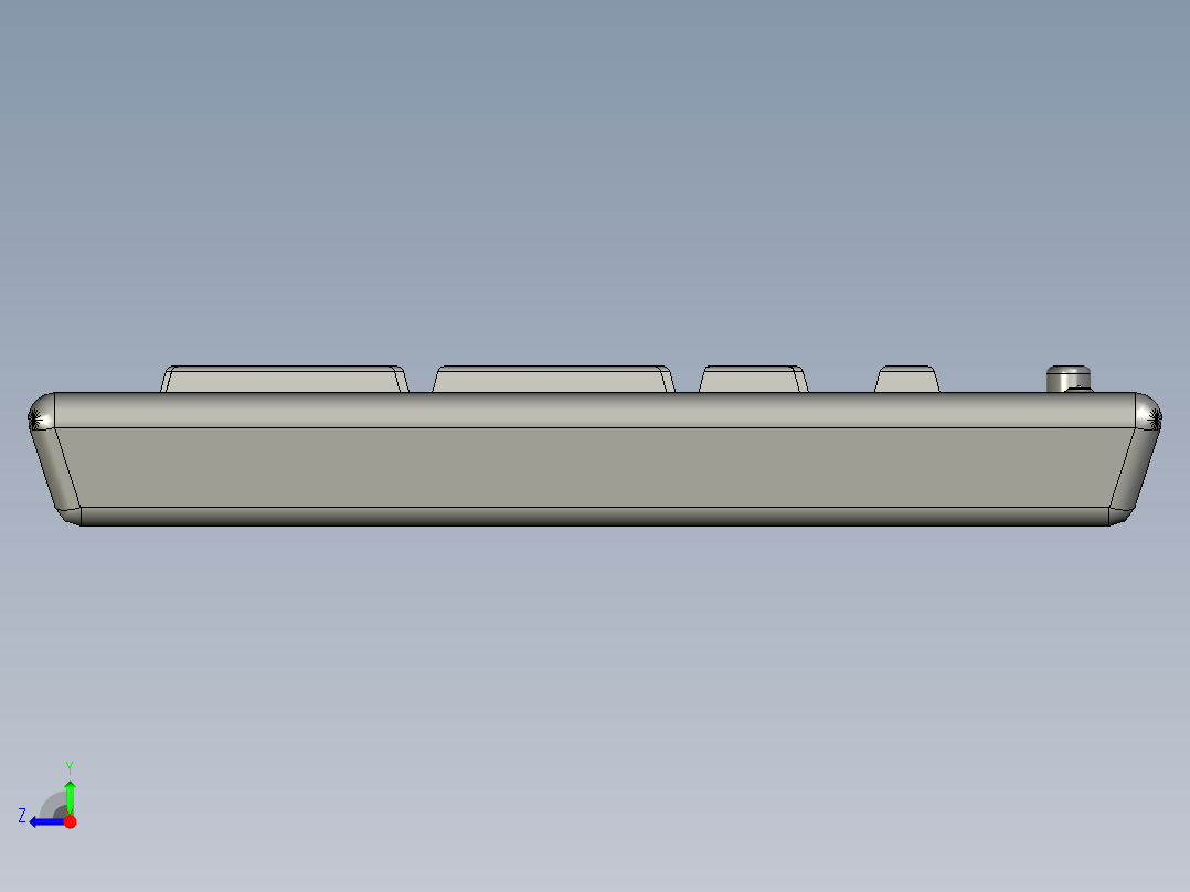 机械键盘设计右视图