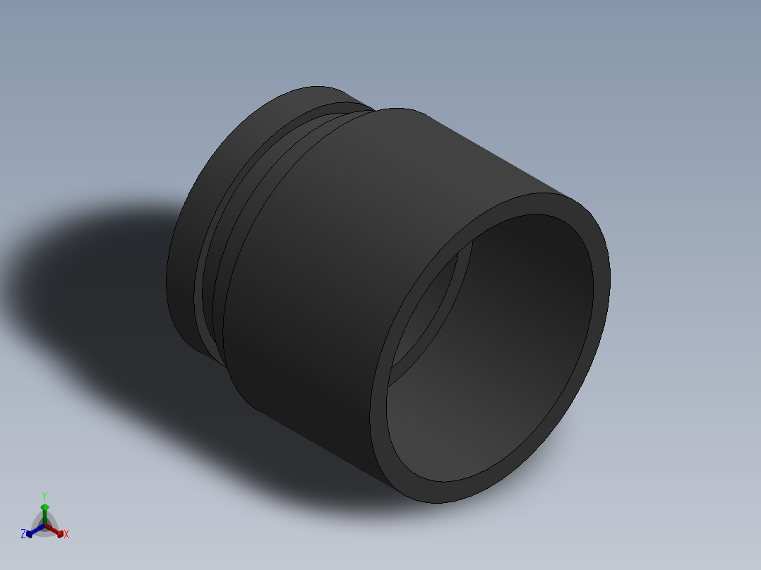 COUPLING_DN65-76_PN10_U-PVC正等轴测图