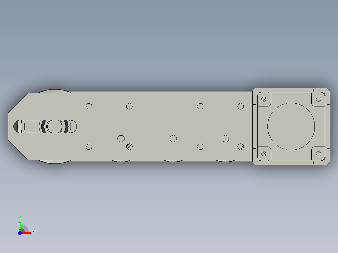 上侧皮带装配前视图