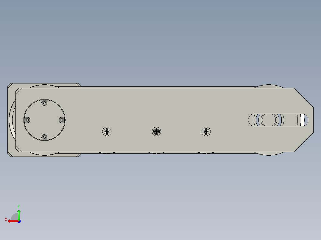 上侧皮带装配后视图