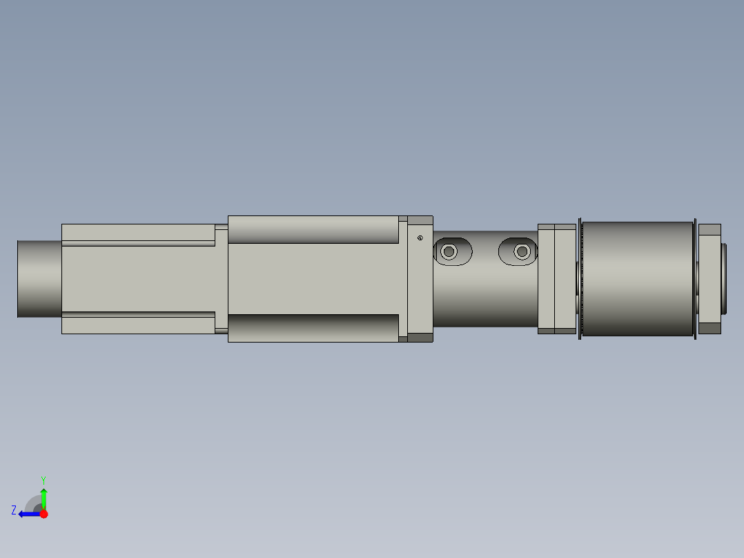 上侧皮带装配右视图