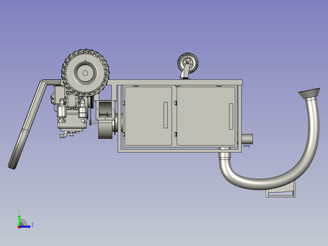 红枣采摘装置左视图
