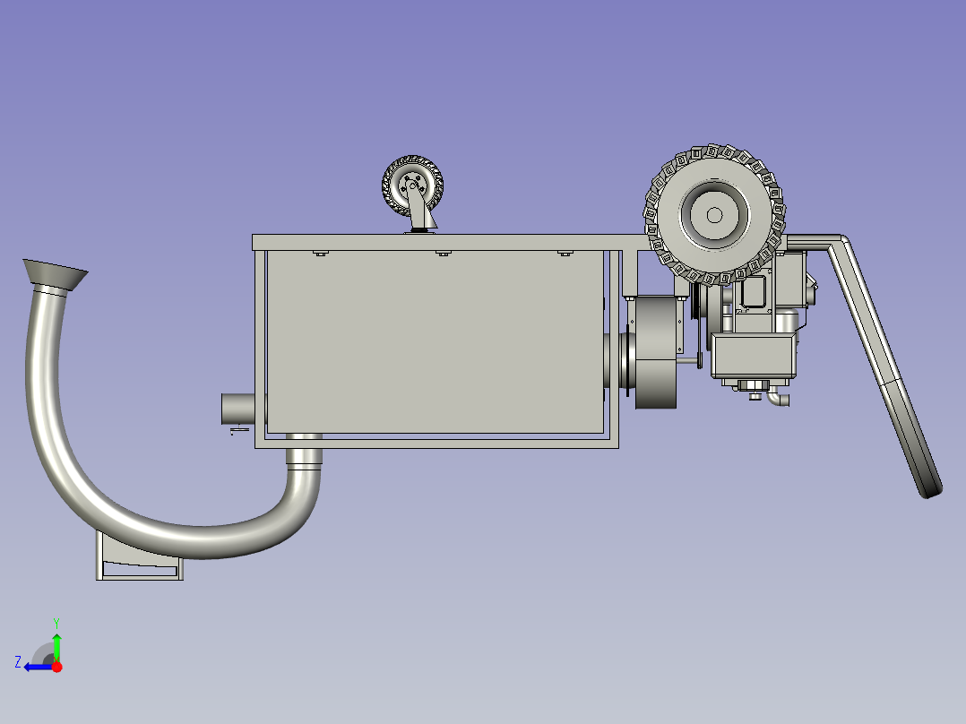 红枣采摘装置右视图
