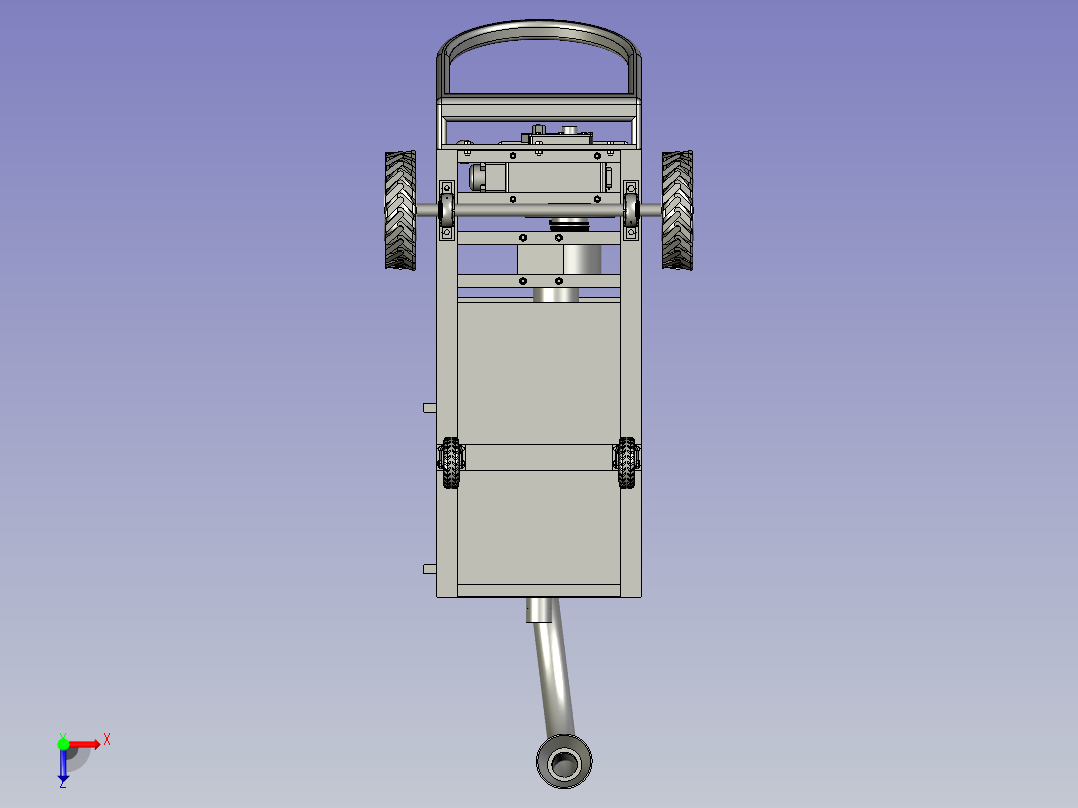 红枣采摘装置俯视图
