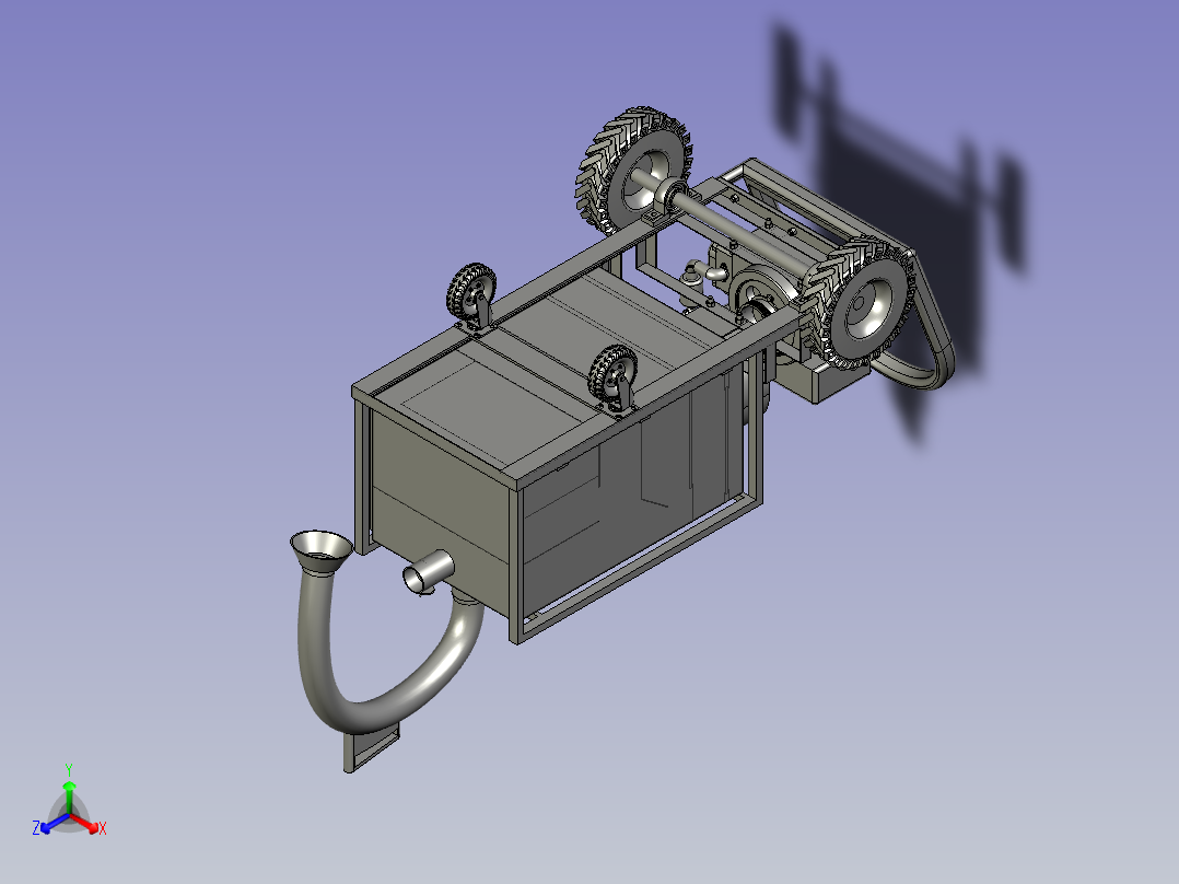 红枣采摘装置正等轴测图