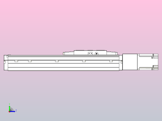滚珠丝杠直线轴内置导轨TPA-GCR-120-1610C-L200-M-M40-N3左视缩略图
