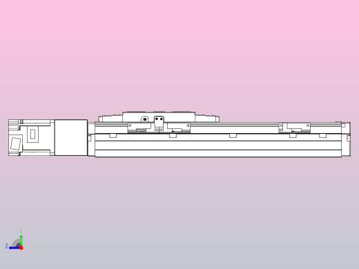 滚珠丝杠直线轴内置导轨TPA-GCR-120-1610C-L200-M-M40-N3右视缩略图