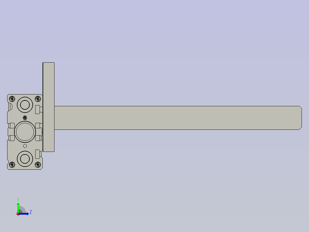 挡料气缸--左视图